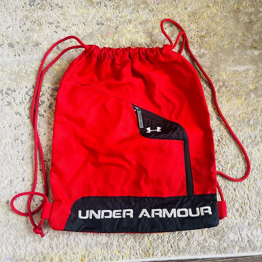 Under Armour Red Drawstring Bag